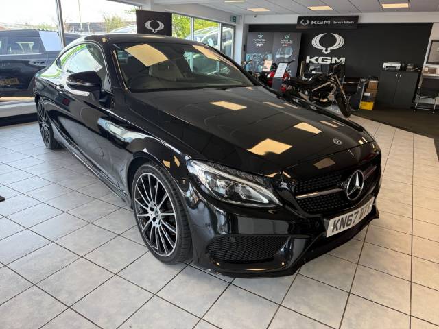 Mercedes-Benz C Class 2.1 C220d AMG Line Premium 2dr Auto Coupe Diesel Obsidian Black