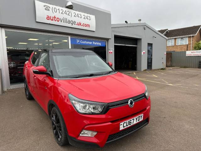 SsangYong Tivoli 1.6 D ELX 5dr 4X4 Auto (Black Pack) Hatchback Diesel Flame Red